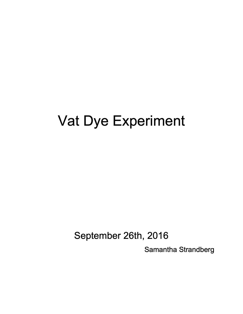 vat dye