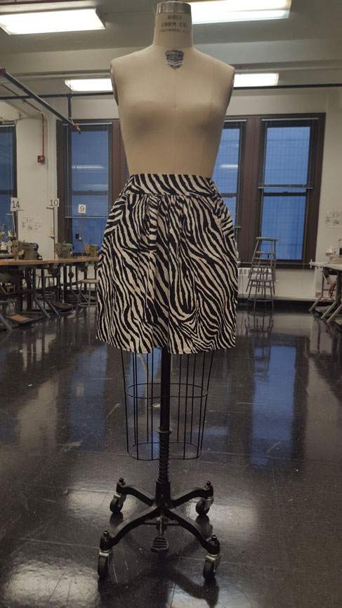 zebra skirt